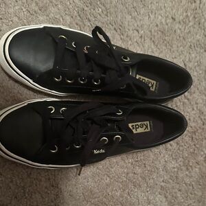 Keds Classic Black Lace-Up Sneakers